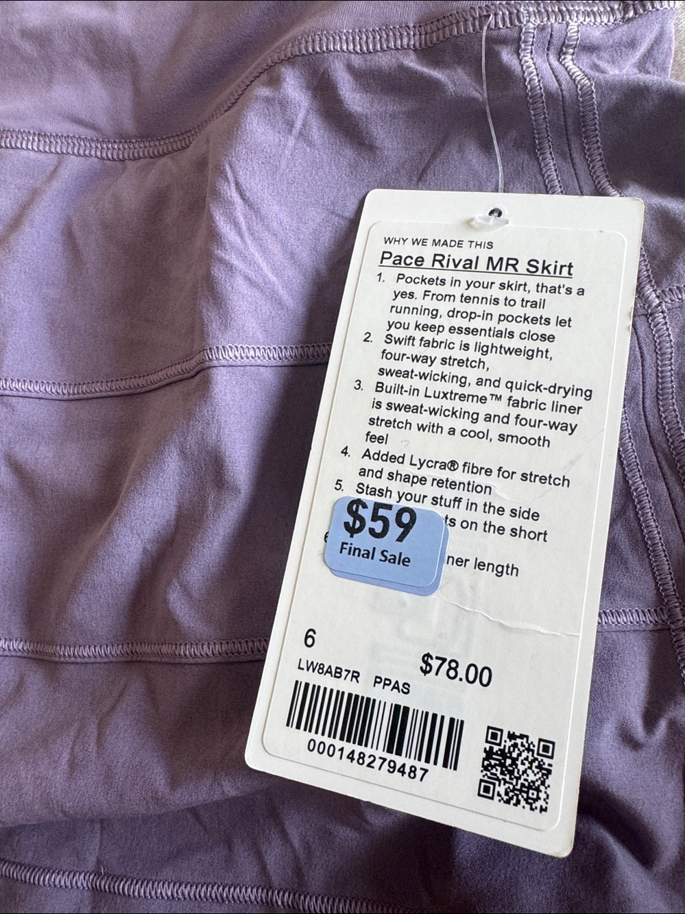 Pace rival skirt - Picture 2 of 3